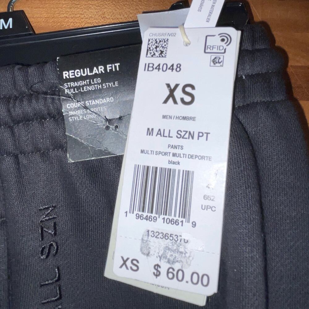 adidas  Men's All Season SZN Fleece jogger Pants black XS - Picture 9 of 9